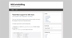 Desktop Screenshot of blog.coriolis.ch