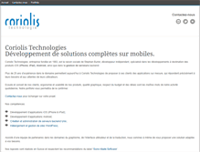 Tablet Screenshot of coriolis.ch